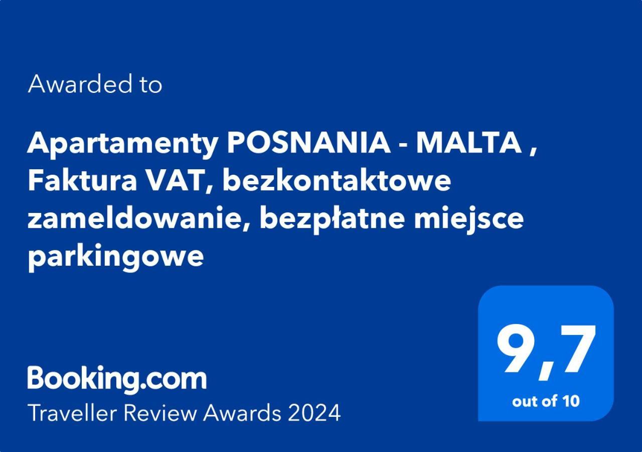 Totu Today - Posnania - Malta Apartamenty , Faktura Vat, Self Check-In, Bezplatny Parking Poznań Extérieur photo